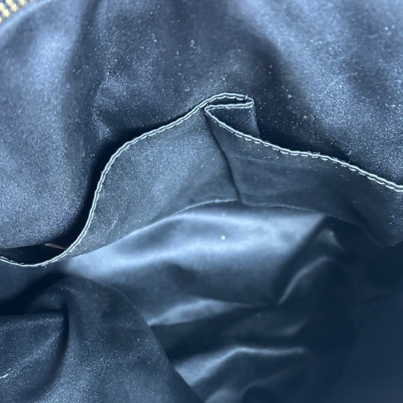 m351 Vintage Coach Black Patent Leather Poppy Daisy Liquid Glass Tote Purse Bag - Picture 11 of 13